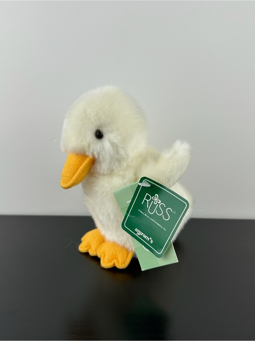 Russ Berrie RARE Drizzles White Duck Chick 6” Plush Duckling NWT
